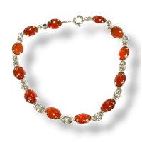 Pulsera Mandile 1922 Mujer Pietre e perle in Plata Corniola 2MBRPT1.3